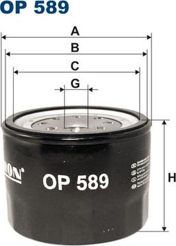 Filtron OP589 - Filtro olio autozon.pro