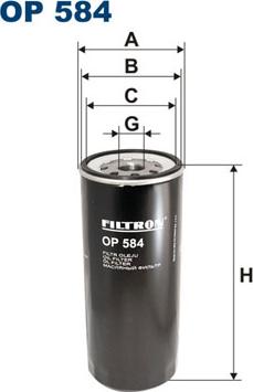 Filtron OP584 - Filtro olio autozon.pro