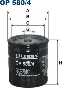 Filtron OP580/4 - Filtro olio autozon.pro