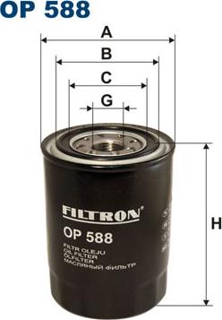 Filtron OP588 - Filtro olio autozon.pro