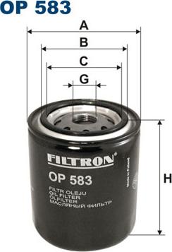 Filtron OP583 - Filtro olio autozon.pro