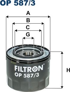 Filtron OP 587/3 - Filtro olio autozon.pro