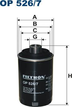 Filtron OP526/7 - Filtro olio autozon.pro