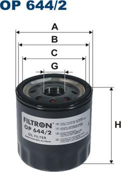 Filtron OP644/2 - Filtro olio autozon.pro