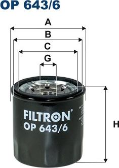 Filtron OP643/6 - Filtro olio autozon.pro