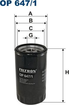 Filtron OP647/1 - Filtro olio autozon.pro