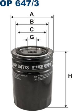 Filtron OP647/3 - Filtro olio autozon.pro