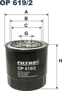 Filtron OP619/2 - Filtro olio autozon.pro