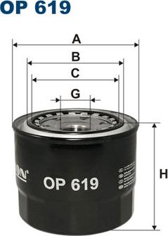 Filtron OP619 - Filtro olio autozon.pro