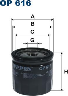 Filtron OP616 - Filtro olio autozon.pro