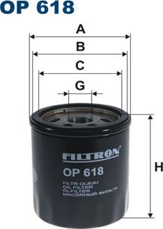 Filtron OP618 - Filtro olio autozon.pro