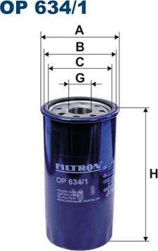 Filtron OP634/1 - Filtro olio autozon.pro