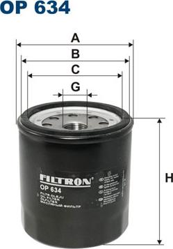 Filtron OP634 - Filtro olio autozon.pro