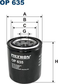 Filtron OP635 - Filtro olio autozon.pro