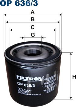 Filtron OP636/3 - Filtro olio autozon.pro