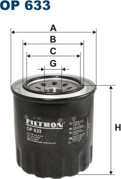 Filtron OP633 - Filtro olio autozon.pro