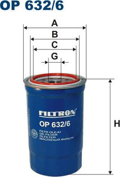 Filtron OP632/6 - Filtro olio autozon.pro