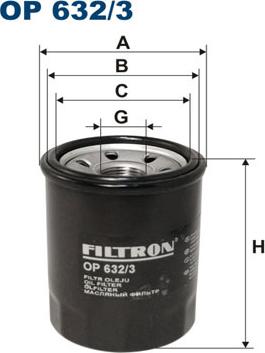 Filtron OP632/3 - Filtro olio autozon.pro