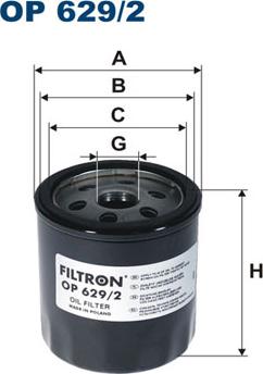 Filtron OP629/2 - Filtro olio autozon.pro