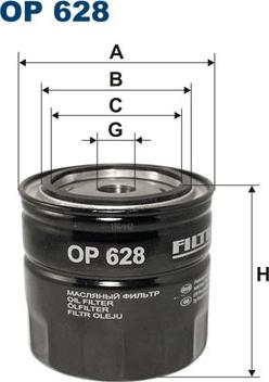 Filtron OP628 - Filtro olio autozon.pro