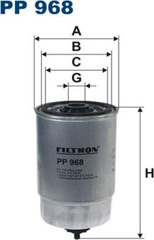 Filtron PP968 - Filtro carburante autozon.pro