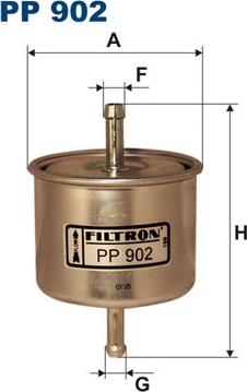 Filtron PP902 - Filtro carburante autozon.pro