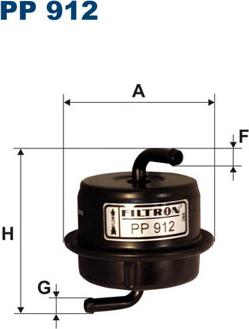 Filtron PP912 - Filtro carburante autozon.pro