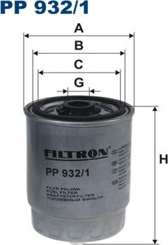 Filtron PP932/1 - Filtro carburante autozon.pro