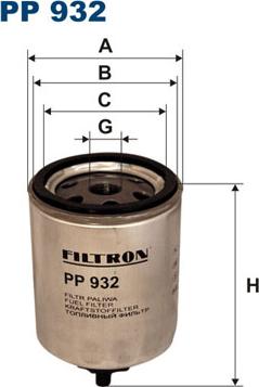 Filtron PP932 - Filtro carburante autozon.pro