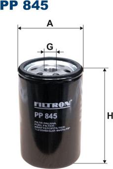 Filtron PP845 - Filtro carburante autozon.pro