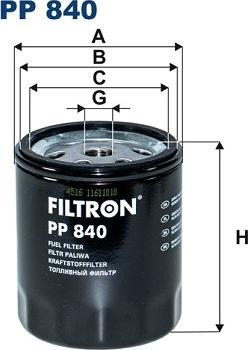 Filtron PP840 - Filtro carburante autozon.pro