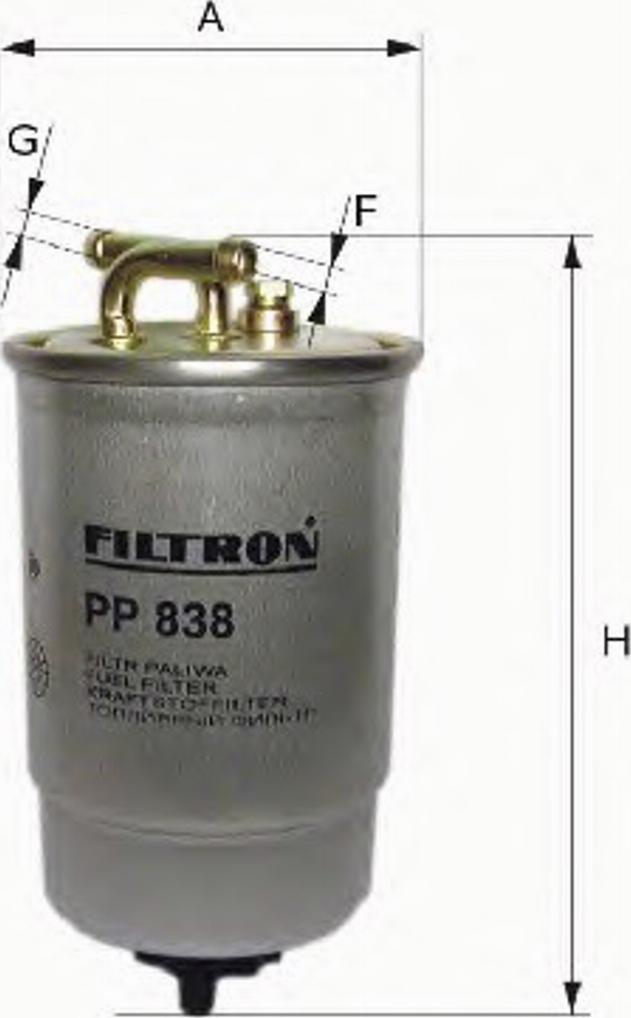 Filtron PP 841/6 - Filtro carburante autozon.pro