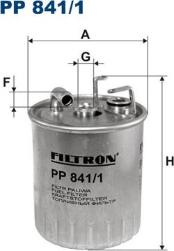 Filtron PP841/1 - Filtro carburante autozon.pro