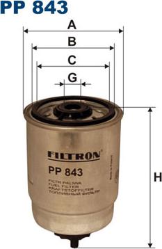 Filtron PP843 - Filtro carburante autozon.pro