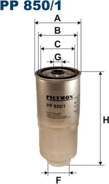 Filtron PP850/1 - Filtro carburante autozon.pro