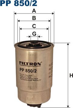 Filtron PP850/2 - Filtro carburante autozon.pro