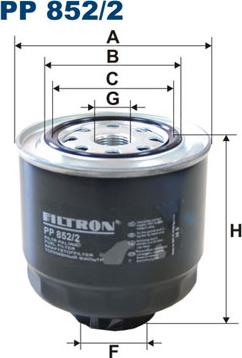 Filtron PP852/2 - Filtro carburante autozon.pro