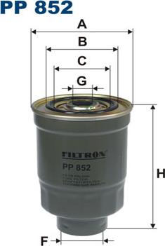 Filtron PP852 - Filtro carburante autozon.pro