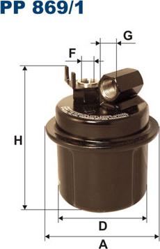 Filtron PP869/1 - Filtro carburante autozon.pro