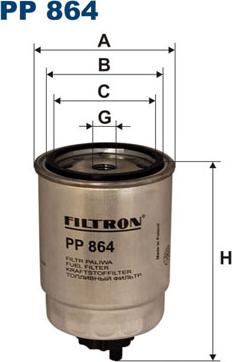 Filtron PP864 - Filtro carburante autozon.pro