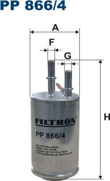 Filtron PP866/4 - Filtro carburante autozon.pro