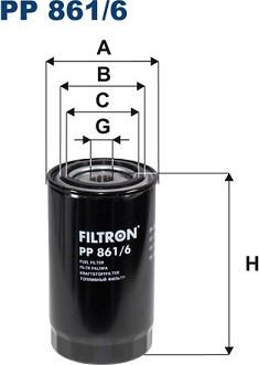 Filtron PP861/6 - Filtro carburante autozon.pro