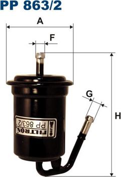 Filtron PP863/2 - Filtro carburante autozon.pro