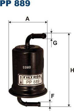 Filtron PP889 - Filtro carburante autozon.pro