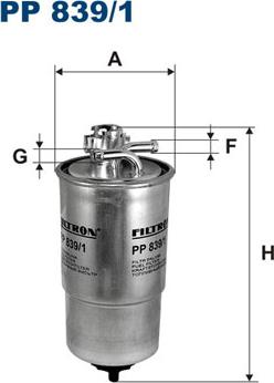 Filtron PP839/1 - Filtro carburante autozon.pro