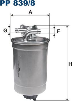 Filtron PP839/8 - Filtro carburante autozon.pro