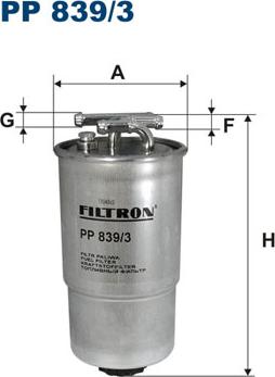 Filtron PP839/3 - Filtro carburante autozon.pro