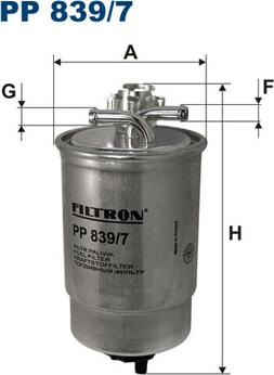 Filtron PP839/7 - Filtro carburante autozon.pro