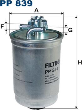 Filtron PP839 - Filtro carburante autozon.pro