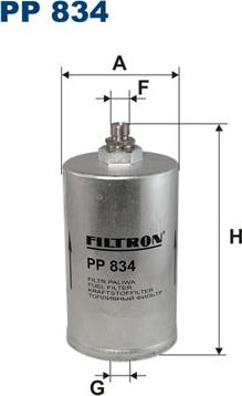 Filtron PP834 - Filtro carburante autozon.pro